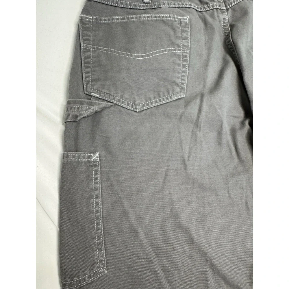 Carhartt Gray Loose Fit 5 Pocket Carpenter Work Pants Men's Size 38x32